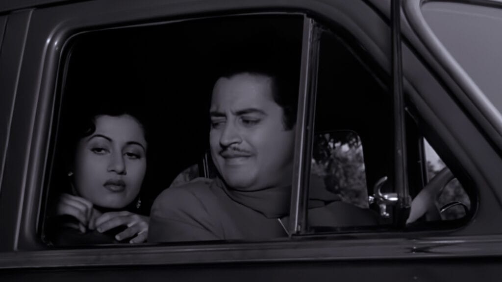 A scene from Guru dutt movies Mr-MRS-55